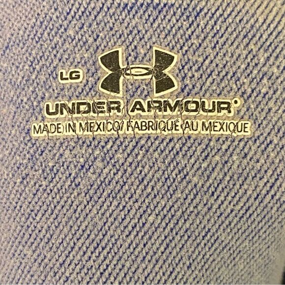 Under Armour Blue White Performance Pullover Womens Size Lg Long Sleeve Stretchy - Picture 4 of 6